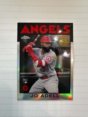 2021 Topps Chrome Baseball 1986 35th Anniversary Rookie #86BC-11 Jo ADELL ⚾